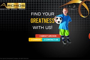 Archos Sports Development Company - WEB DESIGN WORK