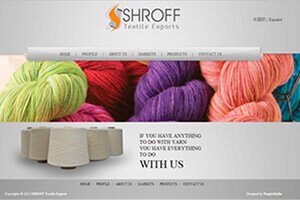 Shroff Textile Exports - WEB DESIGN WORK
