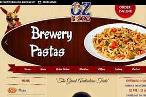 Oz Pizza - WEB DESIGN WORK